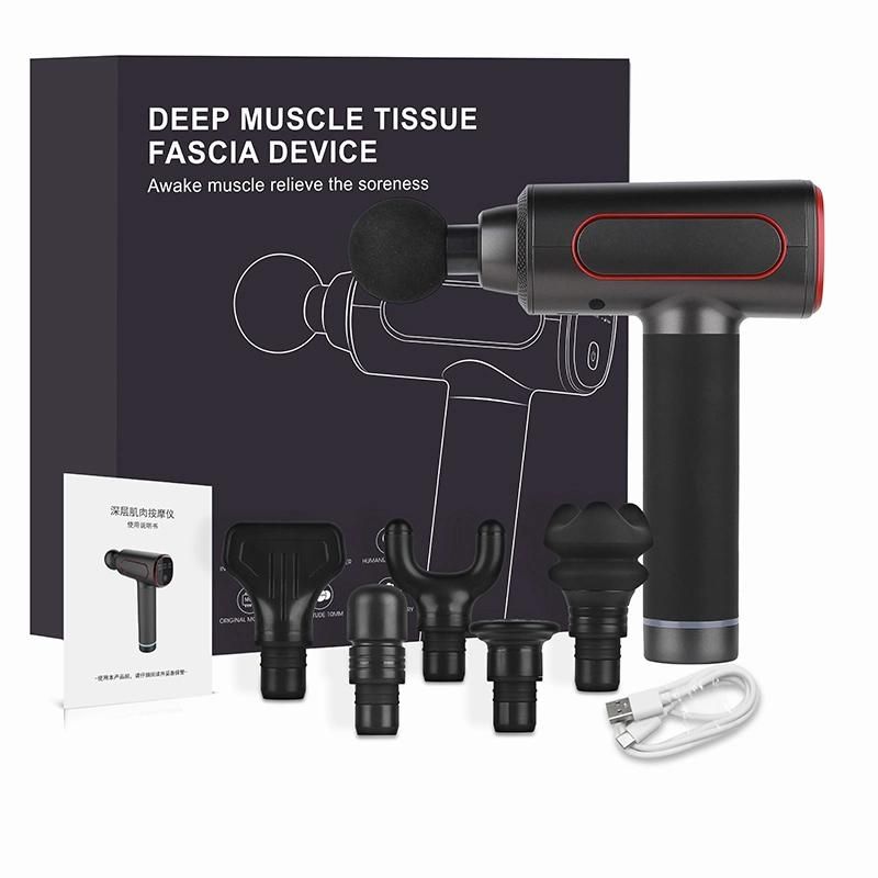 The New Product Mini Massage Gun Dropshipping with LCD Screen Body Muscle Therapy Fascia Massage Gun with Power Brusless Motor