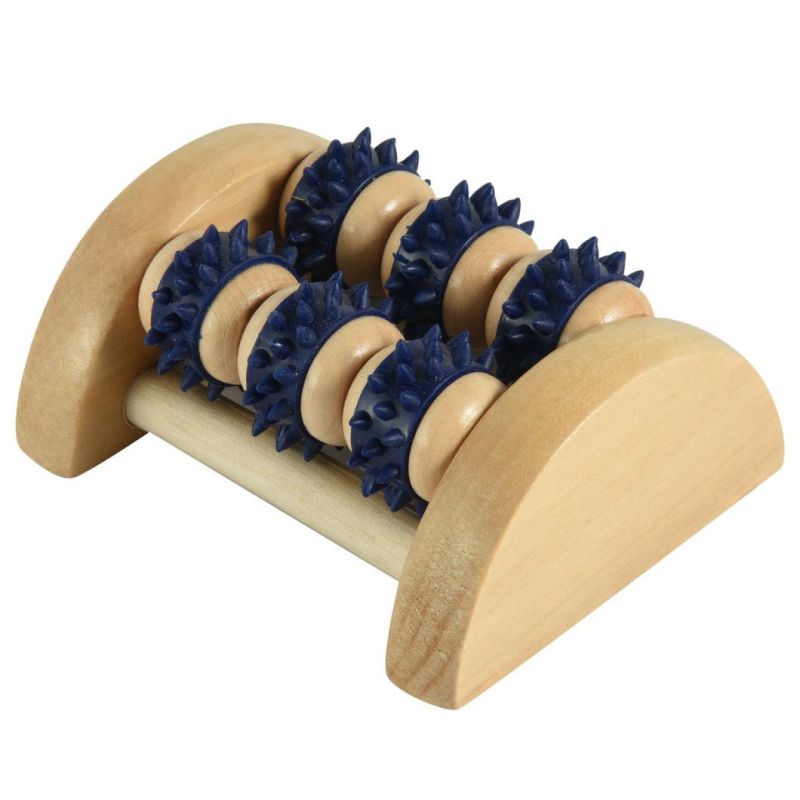 High Quality 10 Rolling Wooden Feet and Body Rolling Massage