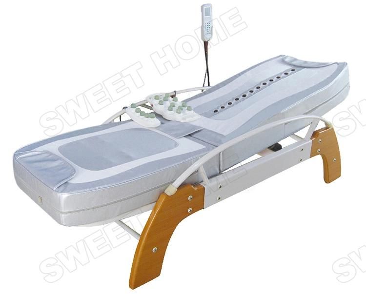 China Wholesale Electric Automatic Full Body Thai Acupressure Infrared Heating Table Thermal Jade Roller Spine Massage Bed
