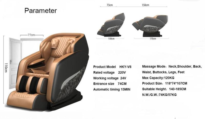 Deep V Floating Relax Body Massage Chair