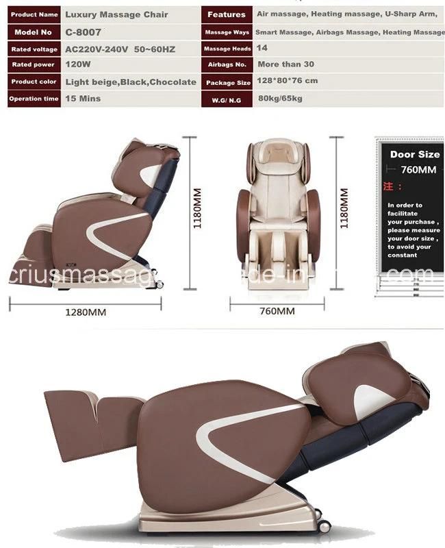 Intelligent Luxury Massage Chair with Ce Approved