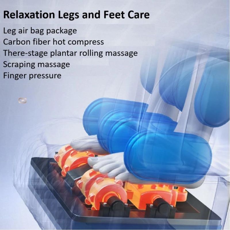 Sauron Q9 2022 New Design Full Body Airbag Heating Massage Chair Recliner with Bluetooth Speaker Music