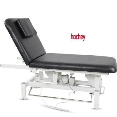 Hochey Medical Best Selling Height-Adjustable Beauty Clinic Salon Electronic 2 Motors Massage Table Bed Price