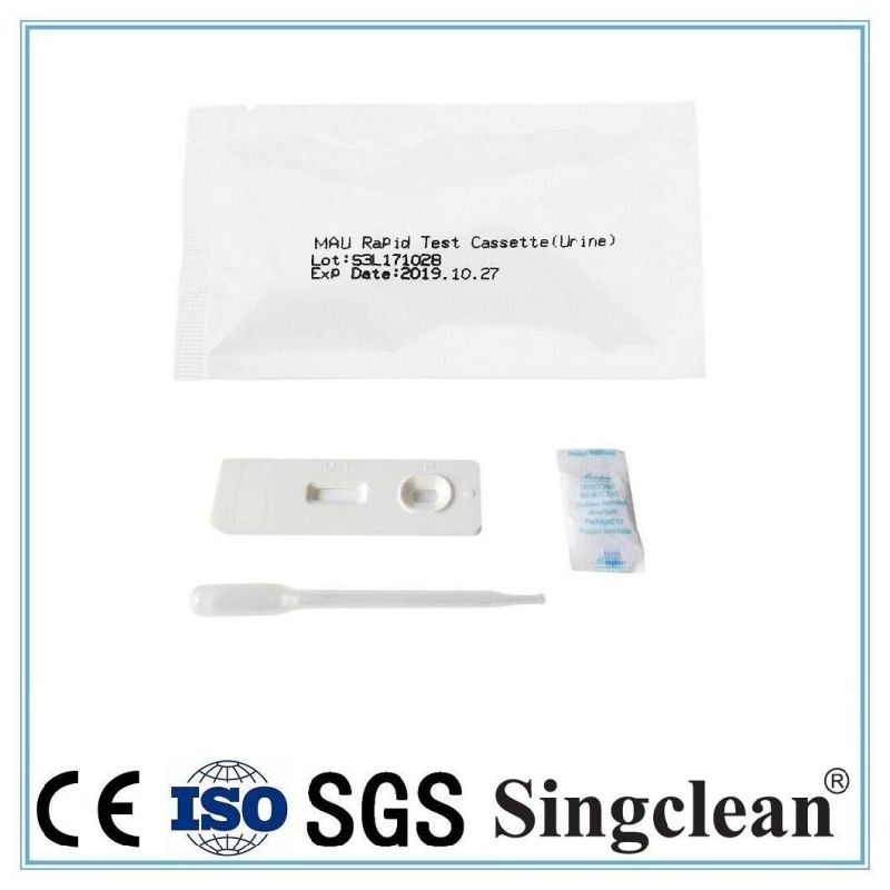 Singclean Microalbuminuria (MAU) Rapid Test Kit (Colloidal Gold)