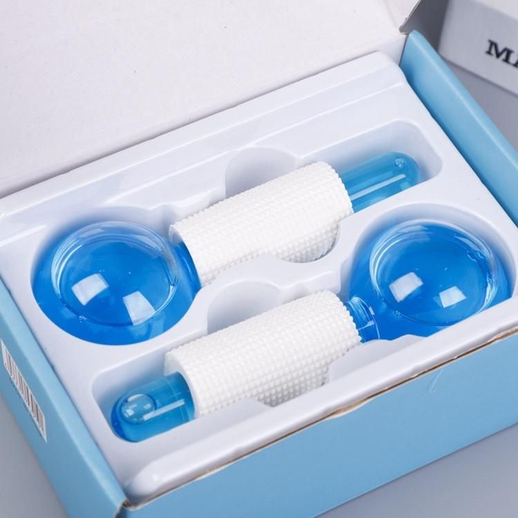Custom New Mini Beauty Globes Roller Cooling Facial Ice Globes Face Massager