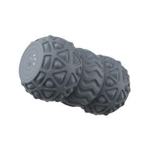Custom Logo Vibration Exercise Heating Spiky Peanut Massage Ball
