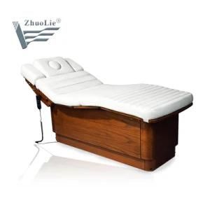 Zhuolie Beauty Wooden Facial SPA Chair Electric Massage Bed Wholesale Massage Tables (08D04)
