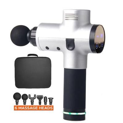 30 Speed Handheld Deep Tissue Percussion Muscle Massage Gun, Quick Rechargeable Body Vibration LED Touch Screen Massage Gun