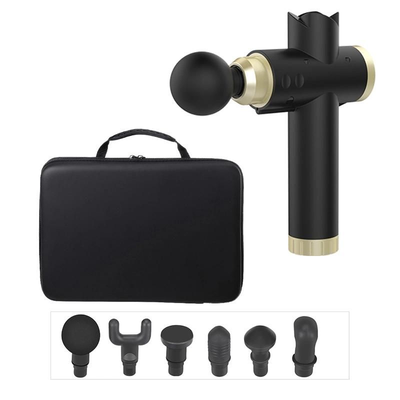 Double Heads Musle Fascial Deep Tissue Percussion Gun Mini Massager