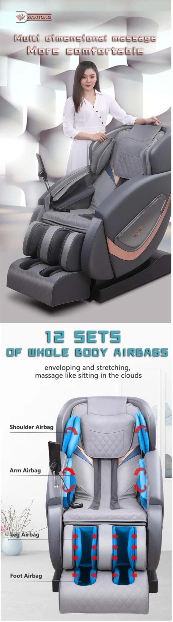 Wantong Model Full Body 4D Massage Chair OEM Manufacturer