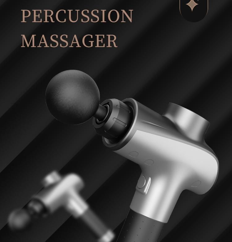 24V Personal Percussion Massage Gun Vibration Deep Tissue Percussion Massager Handheld Deep Muscle Quiet Massager for Athletes Pain Relief and Muscle Recovery