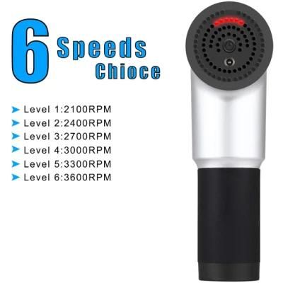 Massage Gun-Powerful Portable Handheld Cordless Deep Tissue Muscle Massager for Pain Relief for Joint Pain Relief 6 Levels Relax