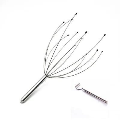 Head Massager Kit Metal Handle Head Massager and Back Scalp