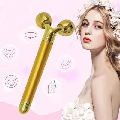 Pop 3D Electric Face Roller Massage 24K Rose Gold Color