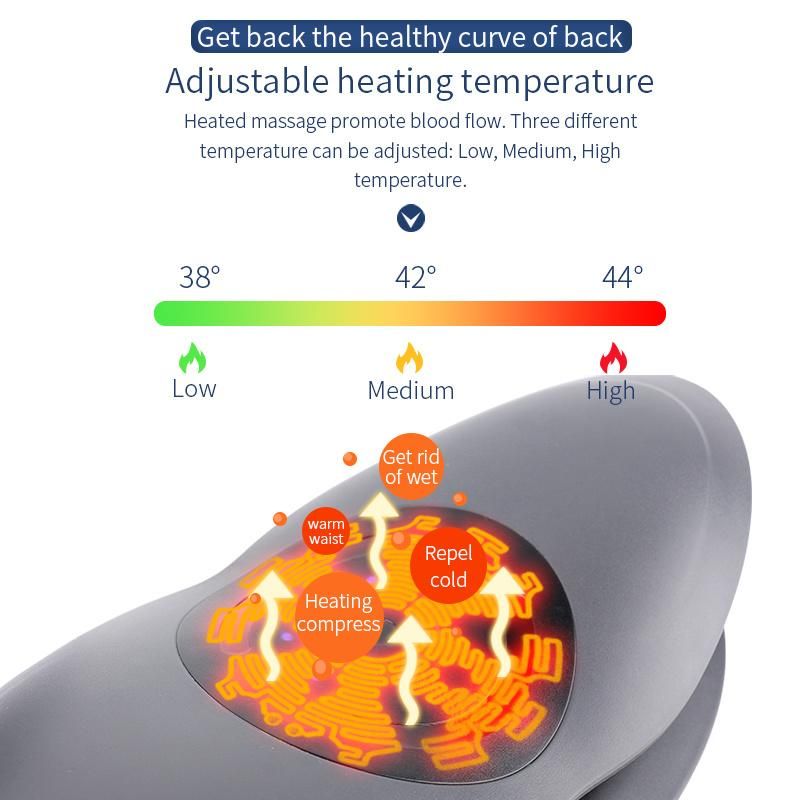 Heating Stretcher Lower Massager Waist Back Pain Relief Electric Lumbar Massager