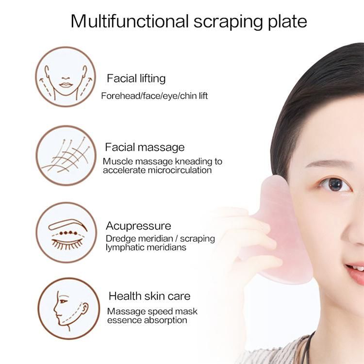 2021 Hot Selling White Jade Facial Roller Set Jade Roller Gua Sha Tool Set for Skincare
