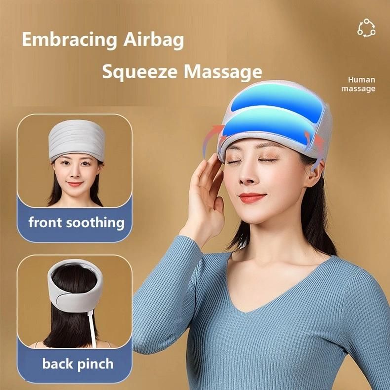 2022 Newest Design Airbag Hot Compress Head Massager for Home, Office, Travel Massage Head Products