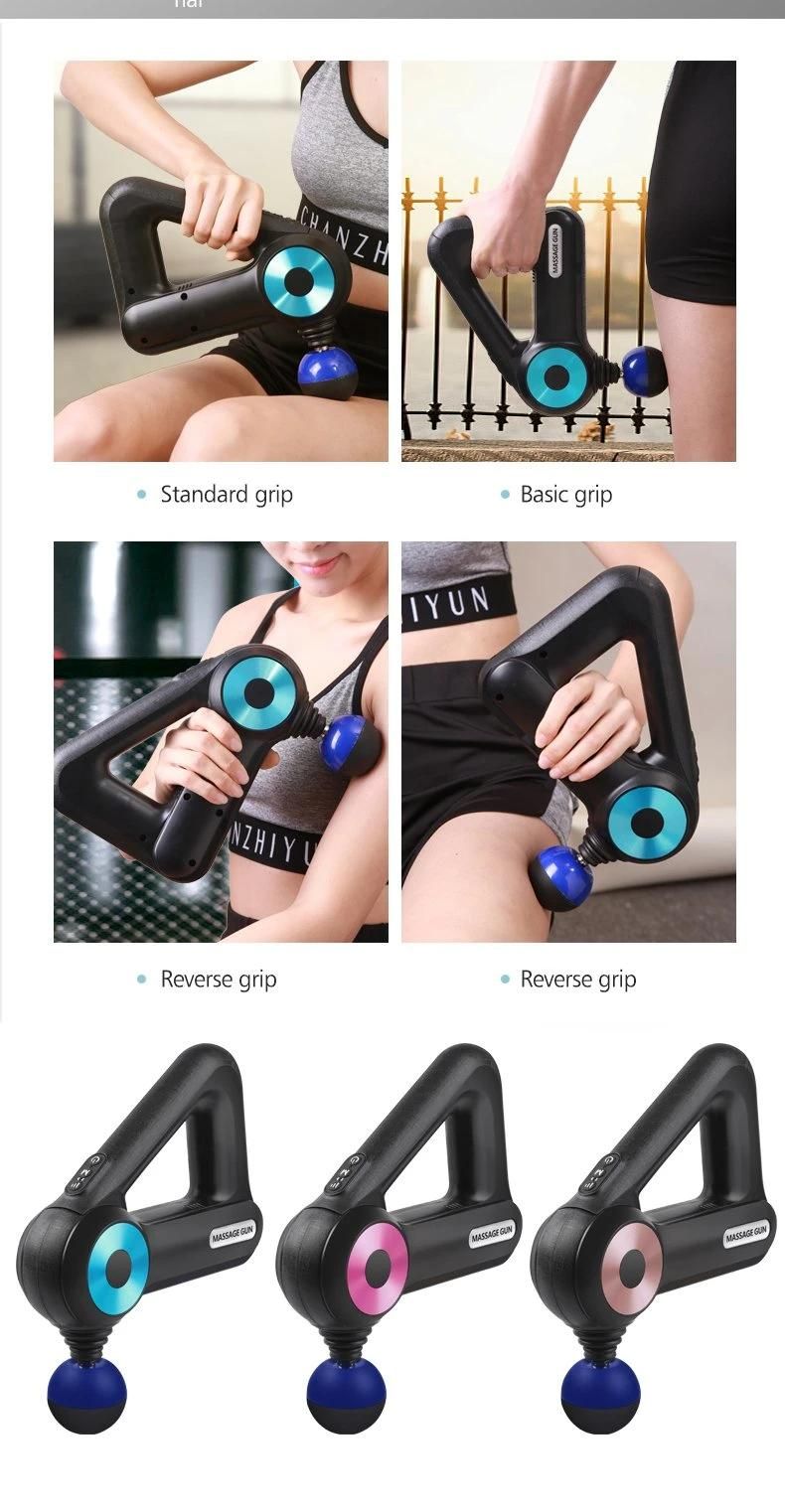 Triangle Massager Gun with 12 Heads Relieve Muscle Pain