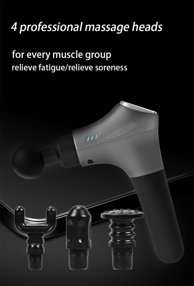 Handle Sports Electric Booster Impulse Percussion Deep Tissue Vibration Body Muscle Massage Gun