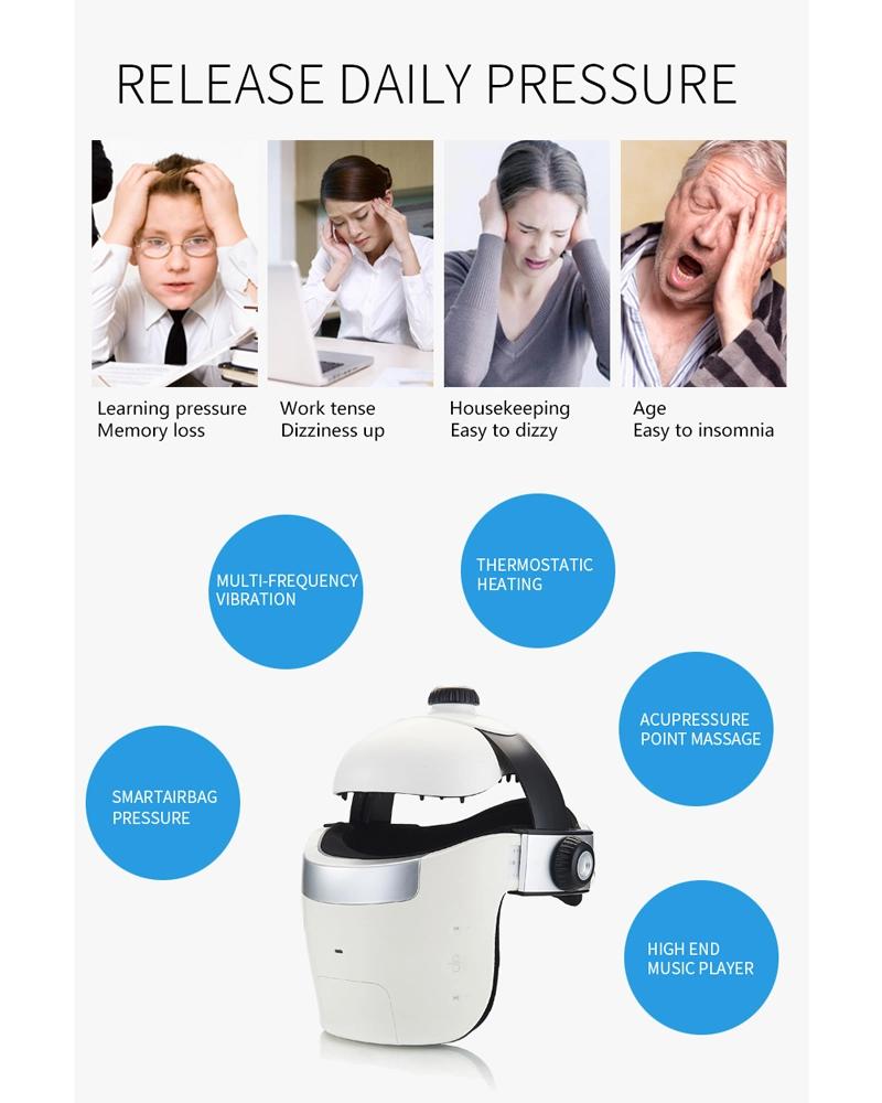 Best Adjustable Head Massager Eye Massage Electric Helmet Massage Pack