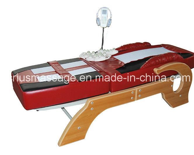 Wooden Nature Jade Heating Stone Massage Bed Table