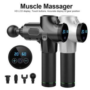 Electric Muscle Massager Therapy Fascia Massage Gun Deep Vibration Muscle Relaxation Fitness Equipment 1200-3300r/Min Dropship