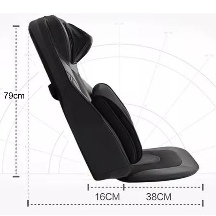 OEM Electric Relaxing Air Bag Pressure 3D Shiatsu Massage Cushion Tapping Kneading Vibration Neck Shoulder Back Massage Mat for Car and Home