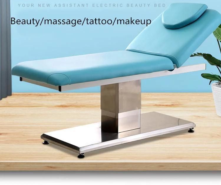 Stone Electric White Facial SPA Table electric Motor Thai for Beauty Furniture Aquatizer Water Elderly Vibration