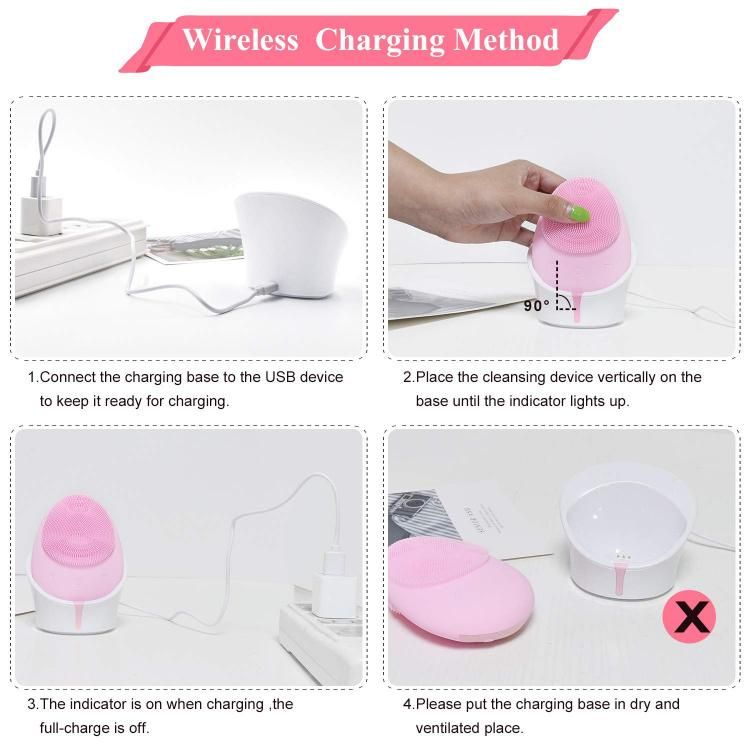 Hot Products 2021 Custom Women Beauty Tools Ultrasonic Skin Care Face Sonic Electric Silicone Facial Cleansing Brush