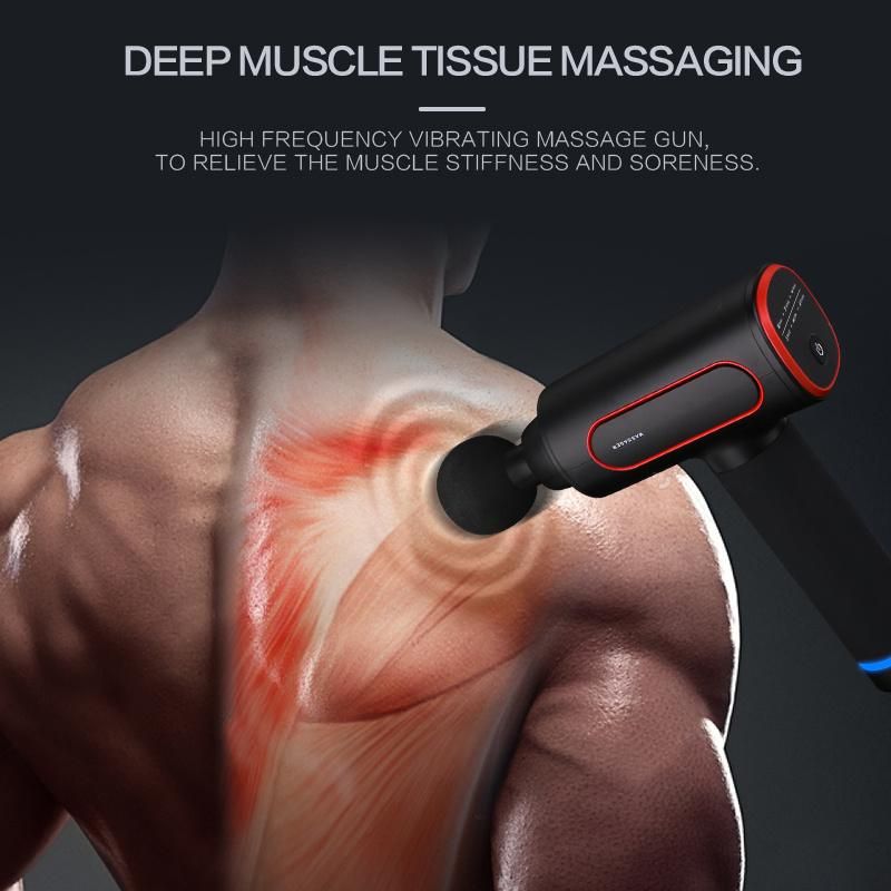 2022 Newest Sport Deep Tissue Fascia Gun Massager for Muscle Relief Neck Back Massage