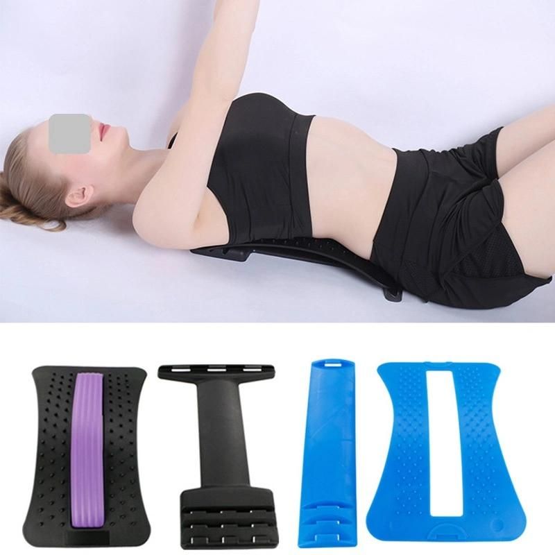 Multi-Level Lumbar Traction Back Stretching Device, Back Massager Lumbar Support Stretcher Spinal Pain Relieve Back Pain Muscle Pain Relief Esg13127