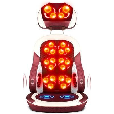 Heat Waist Massage Machine Relief Traction Belt Device Back Pain Massage Cushion