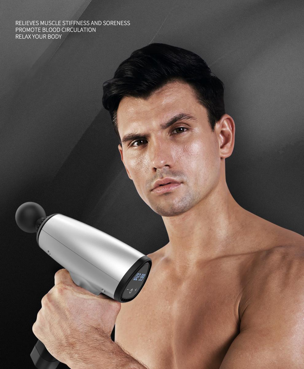 Handheld Massage Gun for Sore Muscle and Stiffness, Deep Tissue Muscle Massager Device