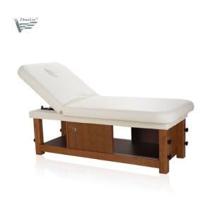 2020 New Design Adjustable Solid Wood Thai Massage Bed (11D08B)