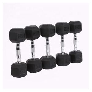 Hot Selling Qualified Cheap Hex Rubber Dumbbell Rubber Dumbbell Set