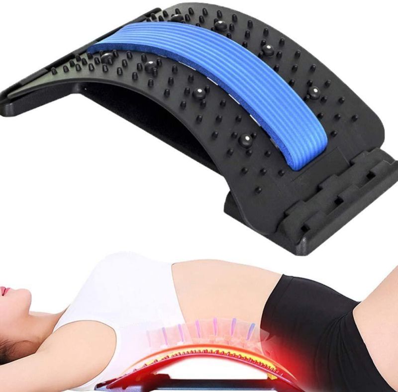 Back Stretcher, Lumbar Traction Device with Built-in Sciatica to Relieve Spinal Stenosis and Pain Relief