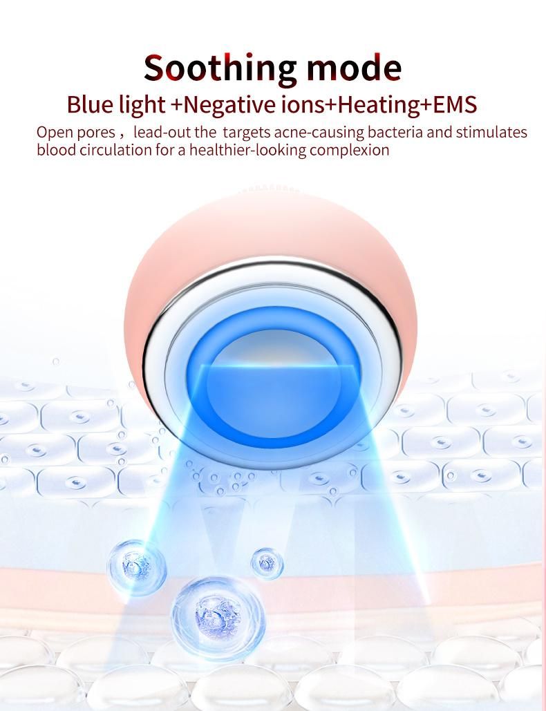 EMS+Vibration +Blue Light+Postive Ion+Heating Smart Mask Facial Device