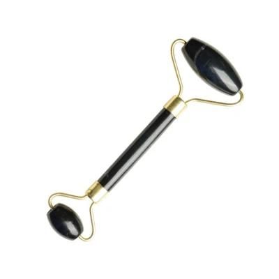 Black Obsidian Stone Roller for Face Massage Neck