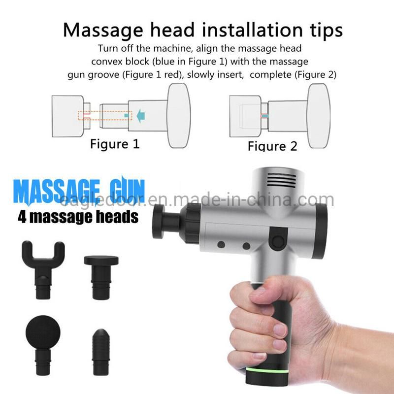 20 Speed Massage Gun Muscle Massager Muscle Pain Management After Training Exercising Body Relaxation Slimming Shaping Pain Relief 2020