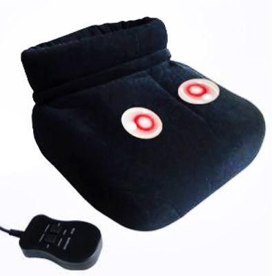 Plush Fabric Electric Shiatsu Feet Warm Massager Foot Kneading Roller Massage Boot with Heating
