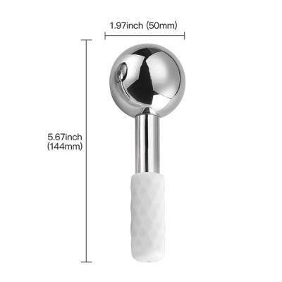 Rose Gold Stainless Steel Facial Beauty Ice Massage Cryo Roller Globes for Facial Massage