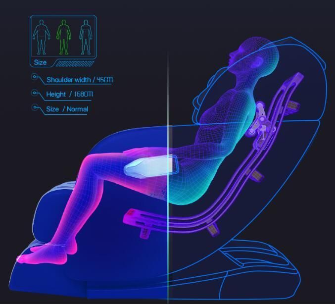 Best New Design SL Track Full Body Healthcare Luxury Shiatsu Massage Chair for Home