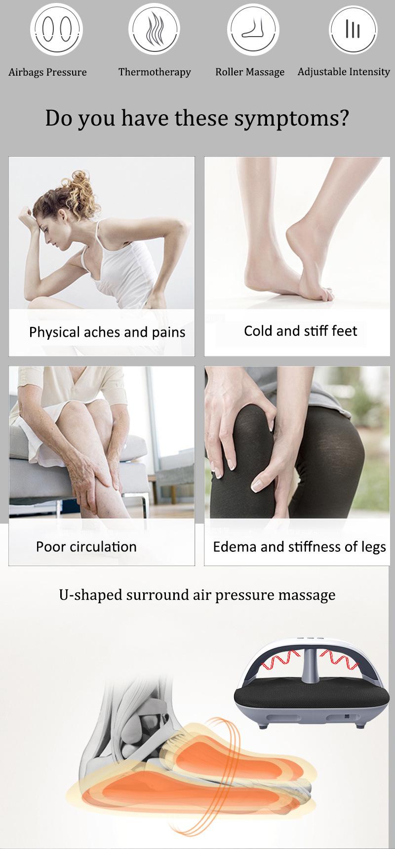 New Design Vibrating Gua Sha Heated Roller Foot Massager