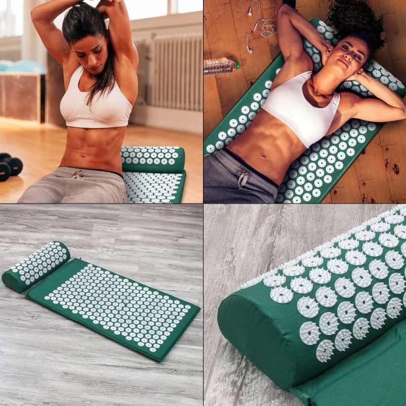 Massager Cushion Acupressure Mat Relieve Stress Pain Acupuncture Massage Pillow Acupressure Mat