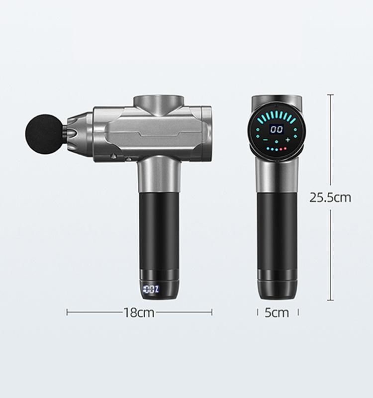 OEM 30 Speed Massage Gun Drop Shipping with LCD Screen Massager Vibration Fascial Muscle Massage Gun