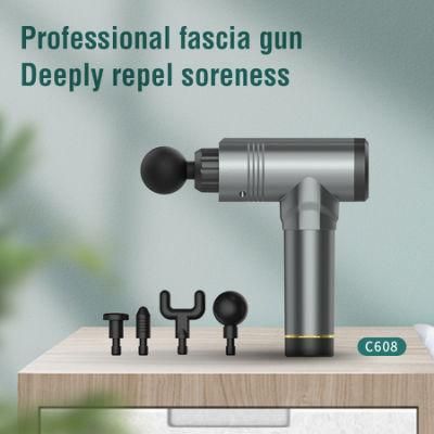 Massage Gun Cordless Rechargeable Muscle Stimulator Deep Tissue Massager Body Relaxation Shaping Pain Relief