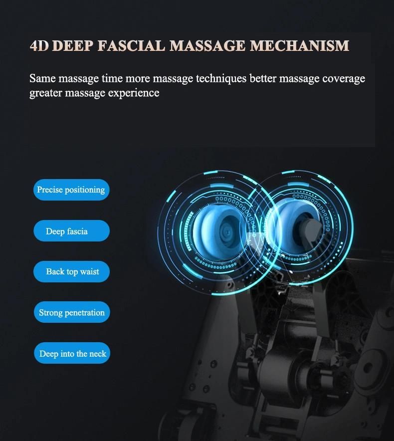 Modern Deluxe 6 Rollers Vibratory 4D Zero Gravity Armchair Massage