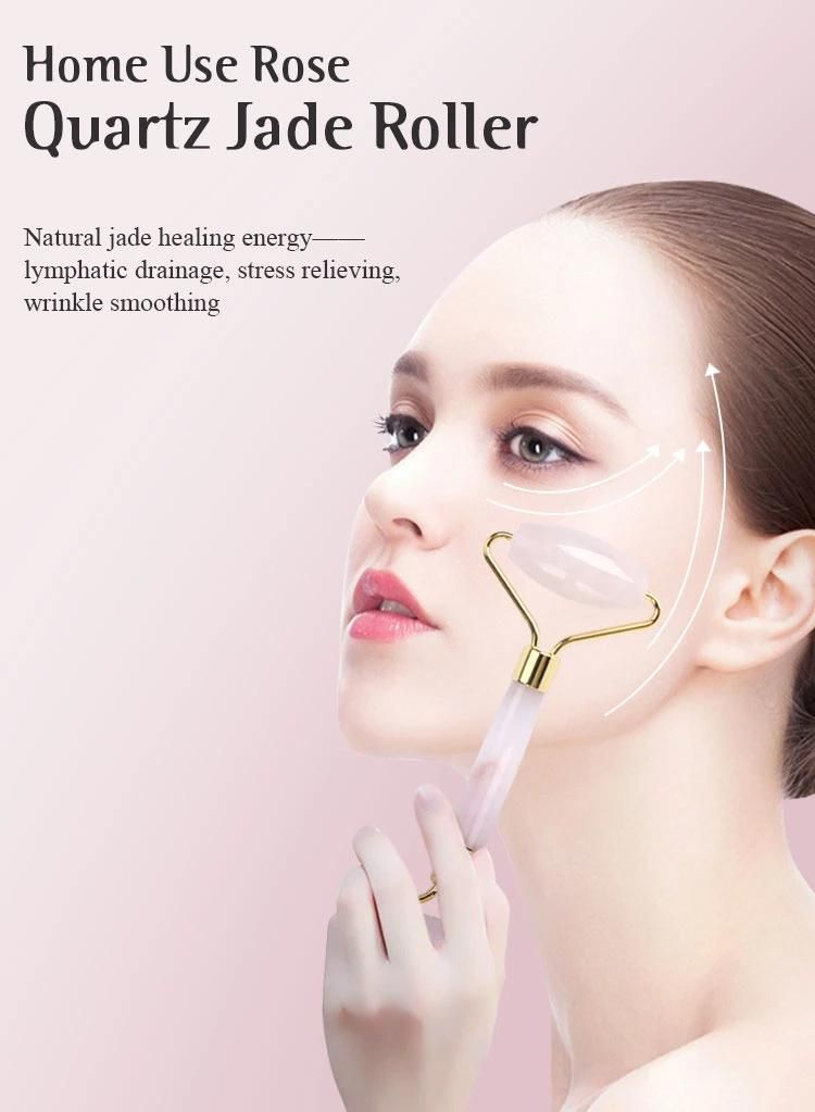 Skin Massage Tools Rose Quartz Jade Roller