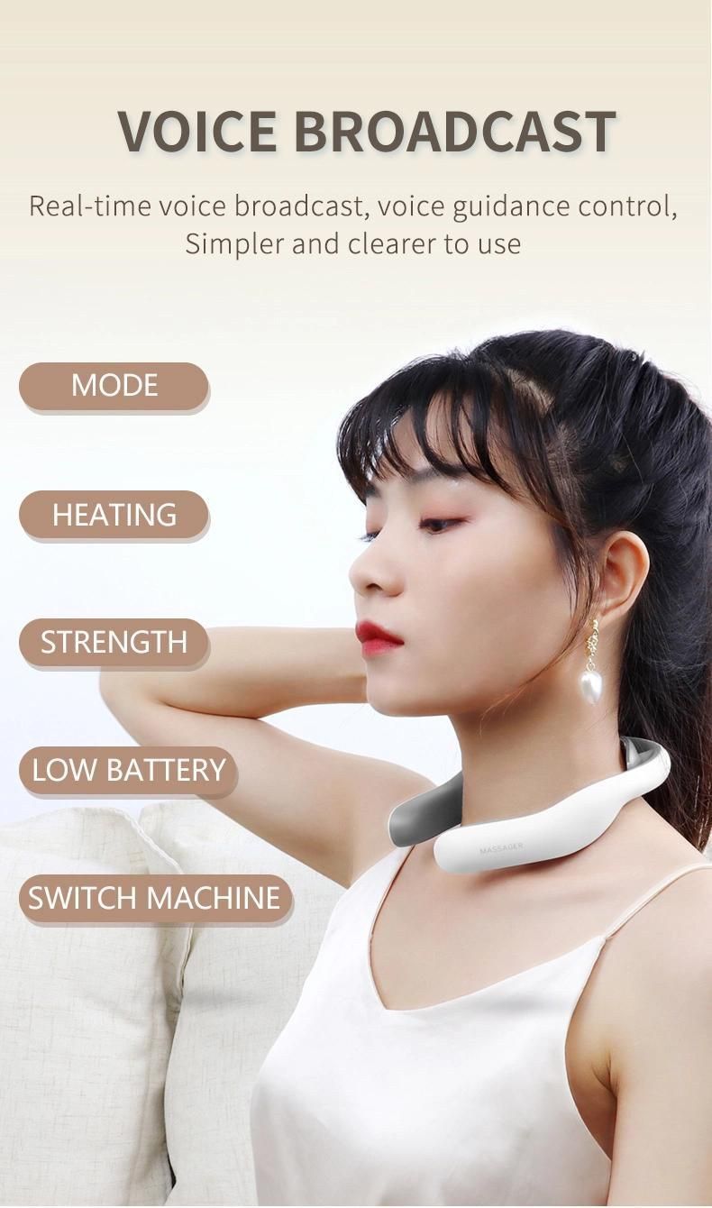 New Type Wholesale Neck Pain Relief Massager Warmer Relax Neck Massager by Pulse