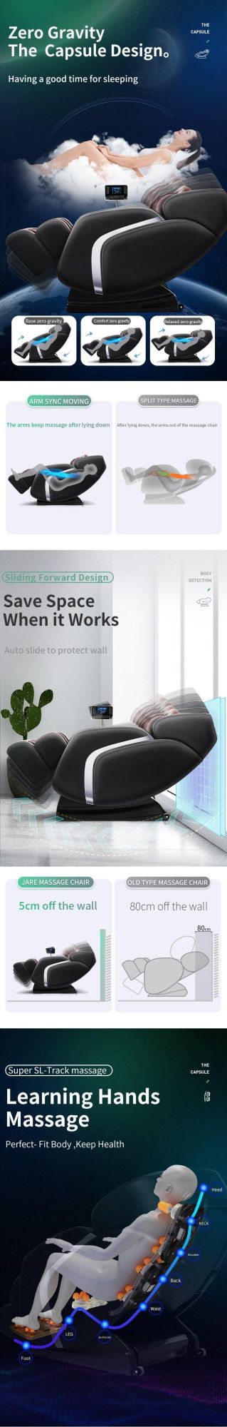 Body Healthcare Massage Function Pedicure Chair Salon Furniture Massage Chair